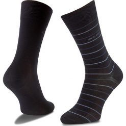 Zestaw 2 par wysokich skarpet męskich BOSS - Twopack Fine Stripe 50310460 401. Skarpety marki Boss. Za 89.00 zł.