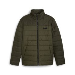 Męska ocieplana kurtka Essentials+ PUMA Dark Olive Green. Zielone kurtki Puma, m, bez wzorów, z poliesteru, bez kaptura. W wyprzedaży za 179.00 zł.
