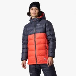 Kurtka puchowa Wędrówki męska Swedemount Östersund Down Jacket 2.0 wodoodporna. Brązowe kurtki SWEDEMOUNT, m, bez wzorów, z puchu, bez kaptura. Za 746.00 zł.
