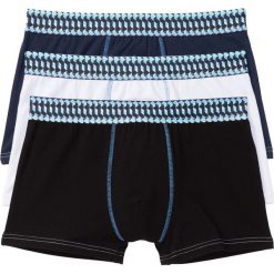 Bokserki (3 pary) bonprix niebiesko-biały. Bokserki bonprix. Za 38.97 zł.