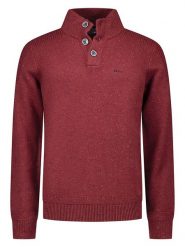 NEW ZEALAND AUCKLAND Sweter w kolorze czerwonym rozmiar: L. Czerwone swetry nierozpinane New Zealand Auckland, l, bez wzorów, z bawełny, bez kołnierzyka, bez ramiączek. Za 222.95 zł.