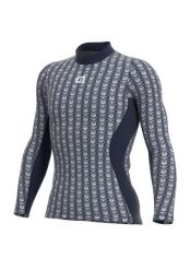 Koszulka termoaktywna męska Alé Cycling Cubes. Niebieskie bielizna termoaktywna ALÉ CYCLING, na zimę, m, bez wzorów, z materiału, bez ramiączek, rowerowe. Za 254.65 zł.