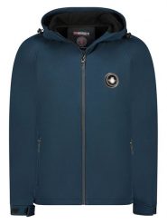 Geographical Norway Kurtka softshellowa "Tamigoglass" w kolorze granatowym rozmiar: XL. Niebieskie kurtki outdoor i hardshell Geographical Norway, xl, bez wzorów, bez kaptura. Za 175.67 zł.