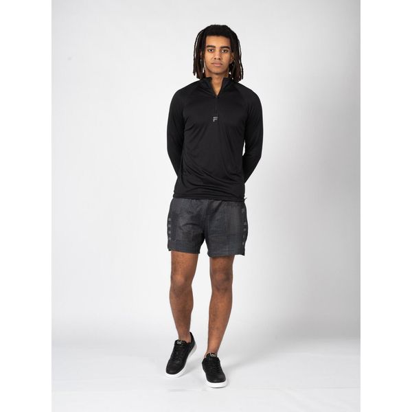 Longsleeve treningowy męski Training Roye. Czarne bluzki z długim rękawem Fila, m, bez wzorów, z poliesteru, bez kołnierzyka, bez ramiączek. Za 198.00 zł.