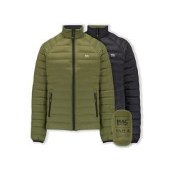 Kurtka puchowa Mac In A Sac. Czarne kurtki Mac In A Sac, l, bez wzorów, z materiału, bez kaptura. Za 490.65 zł.