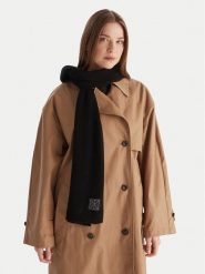 Calvin Klein Szalik Emblem LV04D8014G Czarny. Czarne szaliki CALVIN KLEIN, bez wzorów, z kaszmiru. Za 599.99 zł.