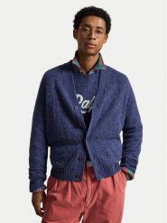 Polo Ralph Lauren Kardigan 710B27269002 Granatowy Regular Fit. Niebieskie swetry rozpinane Polo Ralph Lauren, m, bez wzorów, z wełny, bez kołnierzyka, bez ramiączek. Za 1,799.00 zł.