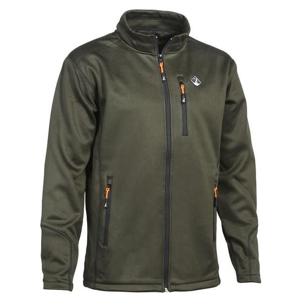 Bluza zapinana na zamek błyskawiczny PERCUSSION. Zielone bluzy PERCUSSION, bez wzorów, bez kaptura. Za 253.50 zł.