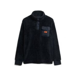 Polarowy sweter z kołnierzem tunisejskim Superdry. Niebieskie swetry nierozpinane Superdry, na zimę, m, bez wzorów, z polaru, bez kołnierzyka, bez ramiączek. Za 377.05 zł.