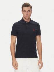 Tommy Hilfiger Polo MW0MW33167 Granatowy Regular Fit. Niebieskie koszulki polo Tommy Hilfiger, m, bez wzorów, z bawełny, bez kołnierzyka, bez ramiączek. Za 349.99 zł.