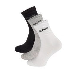 Skarpety trekkingowe dla dorosłych Alpinus Alpamayo 3-pack czarne, szare, białe. Białe skarpety Alpinus, bez wzorów. Za 55.00 zł.