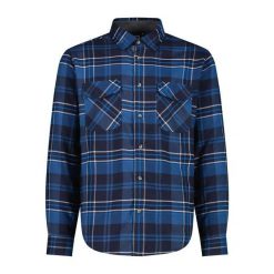 Koszula z długim rękawem CMP. Niebieskie koszule CMP, xl, bez wzorów, z syntetyku, bez kołnierzyka, bez ramiączek. Za 253.00 zł.
