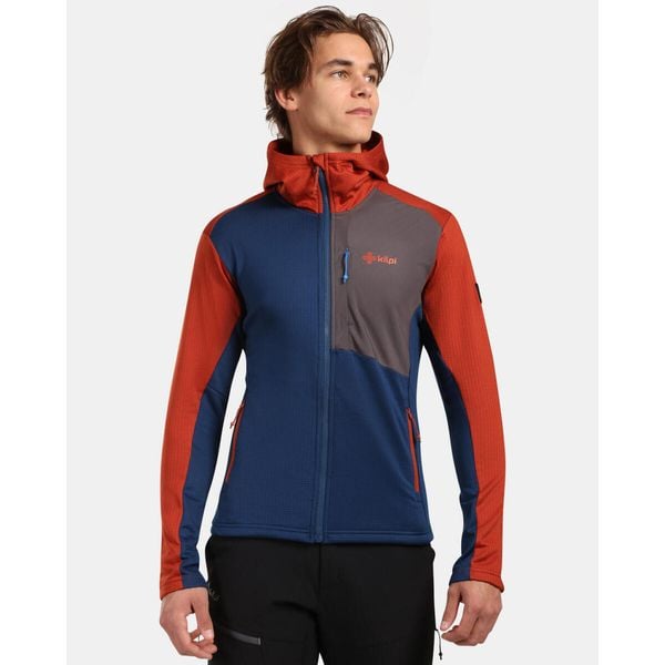 Męska bluza polarowa Kilpi SEVELEN-M. Niebieskie bluzy z kapturem Kilpi, m, bez wzorów, z polaru, z kapturem. Za 292.95 zł.