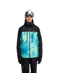 Kurtka śniegowa techniczna dla Mężczyzn SYCAMORE 20K Zielony. Zielone kurtki Quiksilver, l, bez wzorów, z materiału, bez kaptura. Za 1,078.50 zł.