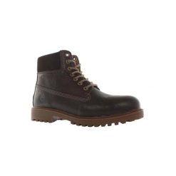 Trapery męskie LUMBERJACK RIVER GREEN. Brązowe trapery Lumberjack, ze skóry, bez zapięcia. Za 299.99 zł.