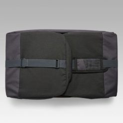 Torba sportowa Kipsta Hardcase 75 L. Czarne torby na ramię Decathlon, bez wzorów, z gumy, na ramię, duże, bez dodatków. Za 129.99 zł.