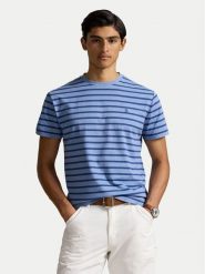 Polo Ralph Lauren T-Shirt 710938134009 Niebieski Custom Slim Fit. Niebieskie koszulki polo Polo Ralph Lauren, m, bez wzorów, z bawełny, bez kołnierzyka, bez ramiączek. Za 399.99 zł.