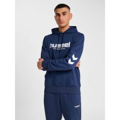 Bluza z kapturem Hummel Legacy 2.0. Niebieskie bluzy z kapturem Hummel, bez wzorów, z kapturem. Za 246.00 zł.