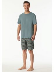 Schiesser Piżama w kolorze turkusowym rozmiar: 48. Niebieskie piżamy Schiesser, bez wzorów, z bawełny, bez ramiączek. Za 108.99 zł.