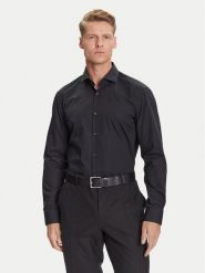 HUGO Koszula C-Jason 50293691 Czarny Slim Fit. Czarne koszule Hugo, m, bez wzorów, z bawełny, bez kołnierzyka, bez ramiączek. Za 229.99 zł.
