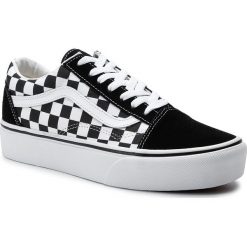 Tenisówki VANS - Old Skool Platfor VN0A3B3UHRK1 (Checkerboard) Blk/Tr Wht. Białe trampki Vans, bez wzorów. Za 339.00 zł.