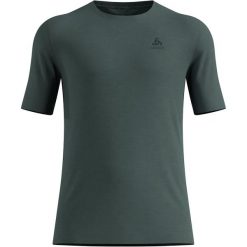 Bielizna termoaktywna z długim rękawem Odlo BL TOP crew neck s/s MERINO 200. Niebieskia bielizna termoaktywna ODLO, l, bez wzorów, z materiału, bez ramiączek. Za 291.49 zł.