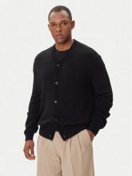 Armani Exchange Kardigan XM001914 AF14008 UC001 Czarny Regular Fit. Czarne swetry rozpinane Armani Exchange, m, bez wzorów, z bawełny, bez kołnierzyka, bez ramiączek. Za 659.99 zł.