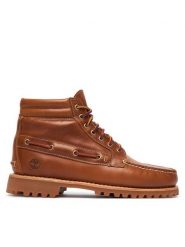 Timberland Trzewiki Authentic TB0A2N4CAMX1 Brązowy ciemny. Brązowe botki sznurowane Timberland, bez wzorów, ze skóry, bez obcasa, bez zapięcia. Za 949.99 zł.