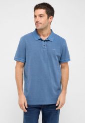 MĘSKA KOSZULKA POLO MUSTANG Pablo Polo Gmt Dye Insignia Blue 1015745 5230. Niebieskie koszulki polo Mustang, l, bez wzorów, bez kołnierzyka, bez ramiączek. Za 89.99 zł.