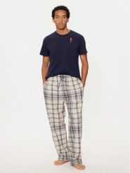 Polo Ralph Lauren Piżama 714931645003 Granatowy Regular Fit. Niebieskie piżamy Polo Ralph Lauren, m, bez wzorów, z bawełny, bez ramiączek. Za 459.99 zł.