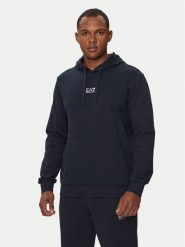 EA7 Emporio Armani Bluza 8NPM32 PJVRZ 0562 Granatowy Regular Fit. Niebieskie bluzy EA7 Emporio Armani, m, bez wzorów, z bawełny, bez kaptura. Za 229.99 zł.