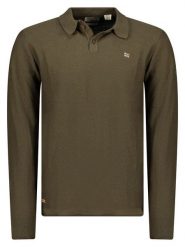 Geographical Norway Sweter "Fiji" w kolorze khaki rozmiar: L. Brązowe swetry nierozpinane Geographical Norway, l, bez wzorów, z bawełny, bez kołnierzyka, bez ramiączek. Za 108.74 zł.