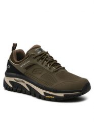 Skechers Trekkingi Recon 237333/OLBK Khaki. Brązowe buty trekkingowe Skechers, bez wzorów, ze skóry, bez zapięcia. Za 469.00 zł.