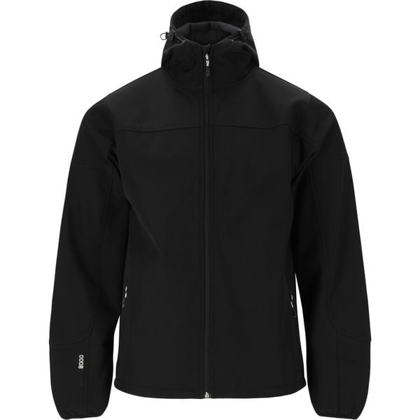Windbreaker Whistler Duble 8000. Czarne kurtki softshell WHISTLER, bez wzorów, z softshellu, bez kaptura. Za 253.00 zł.