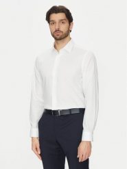 Michael Kors Koszula MK0DS01501 Biały Slim Fit. Białe koszule Michael Kors, m, bez wzorów, z bawełny, bez kołnierzyka, bez ramiączek. Za 339.99 zł.