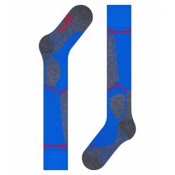 Podkolanówki Falke SK4 Energizer. Niebieskie skarpety Falke, bez wzorów. Za 216.00 zł.