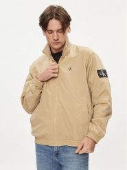 Calvin Klein Jeans Kurtka przejściowa Harrington J30J325102 Beżowy Regular Fit. Brązowe kurtki Calvin Klein Jeans, m, bez wzorów, z jeansu, bez kaptura. Za 369.99 zł.