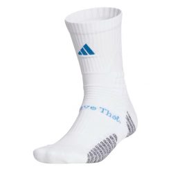 Skarpetki adidas AE. Białe skarpety Adidas, bez wzorów, z materiału. Za 124.00 zł.