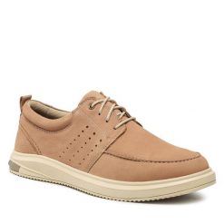 Półbuty Lasocki. Brązowe eleganckie półbuty Lasocki, bez wzorów, bez obcasa, bez zapięcia. Za 148.99 zł.