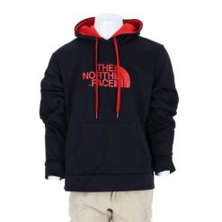 Męska czarna bluza z kapturem TNF. Czarne bluzy z kapturem The North Face, l, bez wzorów, z materiału, z kapturem. Za 127.76 zł.