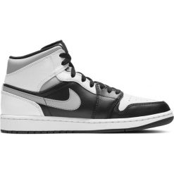 Buty Air Jordan 1 Mid White Shadow. Białe buty sportowe casual Jordan, bez wzorów, bez zapięcia. Za 906.49 zł.