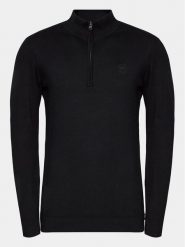 INDICODE Sweter Liliamos 35-698 Czarny Regular Fit. Czarne swetry rozpinane INDICODE, m, bez wzorów, z bawełny, bez kołnierzyka, bez ramiączek. Za 119.99 zł.