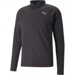 Bluza treningowa męska Puma 52327201. Czarne bluzy Puma, m, bez wzorów, bez kaptura. Za 266.00 zł.