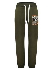 Geographical Norway Spodnie dresowe "Mholme" w kolorze khaki rozmiar: M. Brązowe spodnie treningowe długie Geographical Norway, m, bez wzorów, z bawełny. Za 106.38 zł.