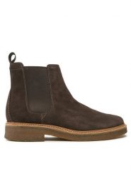 Clarks Sztyblety Clarkdale Easy 261735367 Brązowy. Brązowe botki sznurowane Clarks, bez wzorów, ze skóry, bez obcasa, bez zapięcia. Za 719.99 zł.