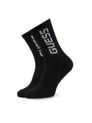 Guess Skarpety długie Z4YZ02 ZZ00I Czarny. Czarne skarpety Guess, z aplikacjami, z bawełny. Za 59.99 zł.