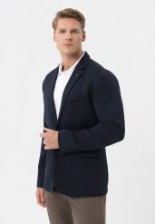 Marynarka jednorzędowa JB-BOND. Garnitury Volcano, na co dzień, l, bez wzorów, z dzianiny. Za 319.99 zł.