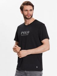 Polo Ralph Lauren T-Shirt 714899613004 Czarny Regular Fit. Czarne koszulki polo Polo Ralph Lauren, m, bez wzorów, z bawełny, bez kołnierzyka, bez ramiączek. Za 209.99 zł.