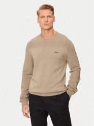 BOSS Sweter Momentum-X_Cn 50498559 Beżowy Regular Fit. Brązowe swetry rozpinane Boss, m, bez wzorów, z syntetyku, bez kołnierzyka, bez ramiączek. Za 699.99 zł.
