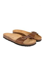 BABUNKERS Family Skórzane klapki w kolorze brązowym rozmiar: 43. Brązowe klapki BABUNKERS Family, ze skóry. Za 140.86 zł.